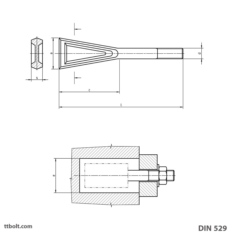 انکربولت DIN 529 F